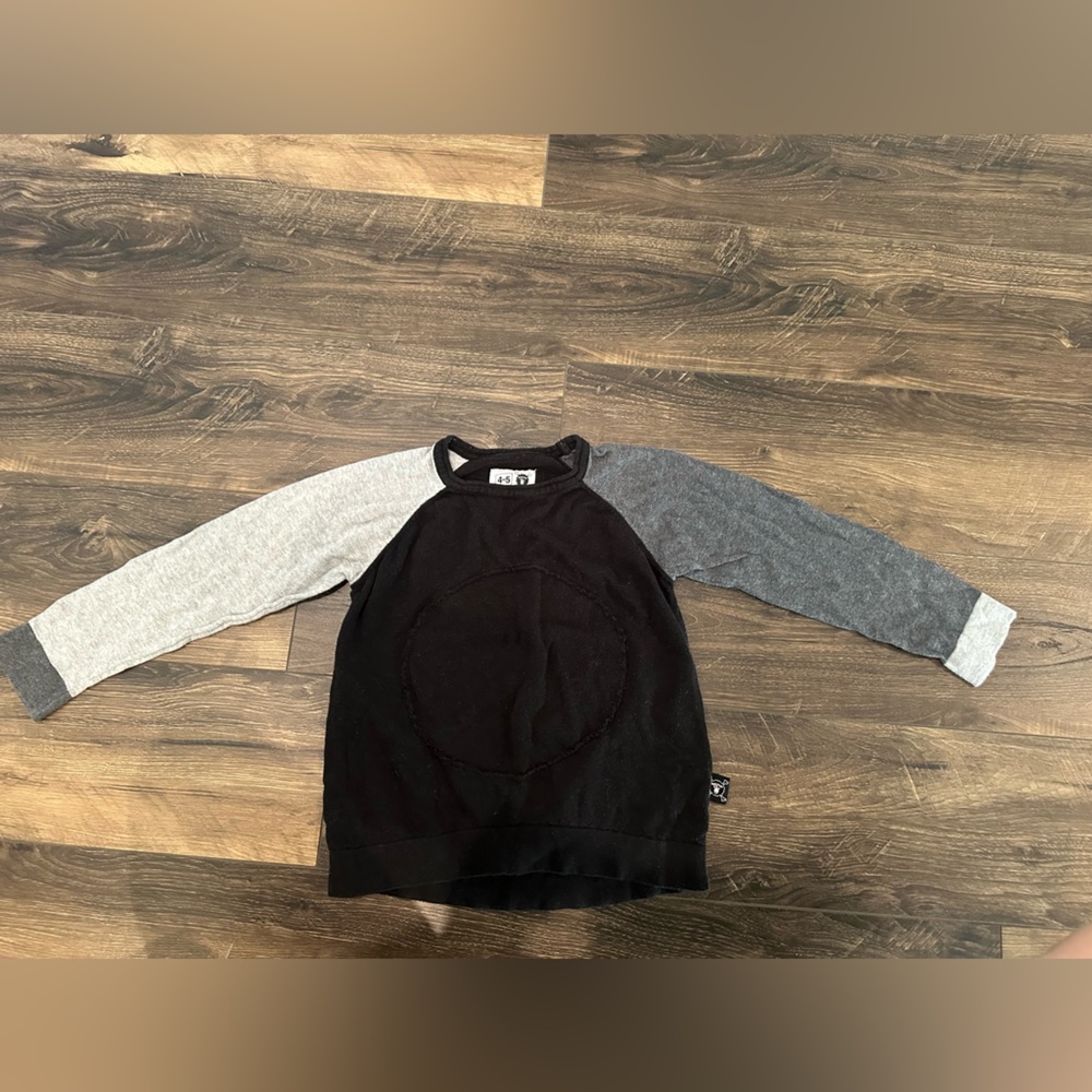 Nununu Black and Gray Kids' Sweater